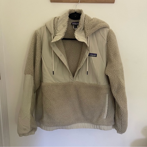 Patagonia Women's Shelled Retro-X Fleece Pullover Cream M - Picture 4 of 7